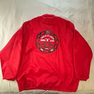 Vintage Ford Car Club Nylon Jacket Men’s Large Pla-Jac By  Dunbrooke Model A